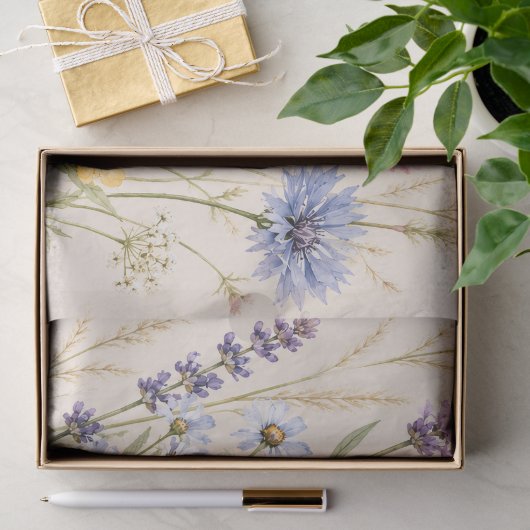Oude Wilde Bloem Tissuepapier (Geschenk)
