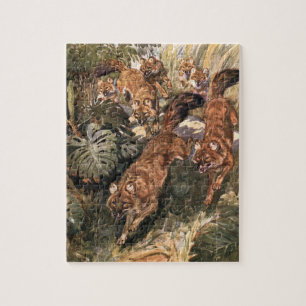 Oude wilde honden, dholes door Winifred Austen Legpuzzel