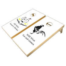 Oude Wilde West Hen en Rooster Set