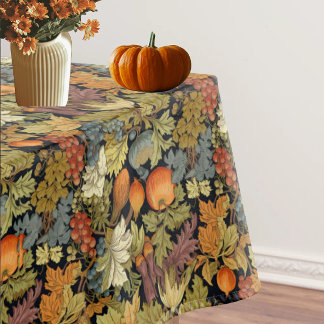 Oude William Morris Herfst Pompoenen Bladeren  Tafelkleed