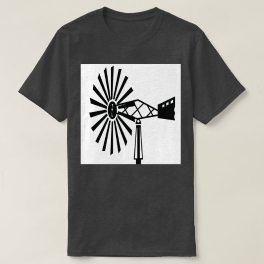 Oude windmolen t-shirt (Design voorkant)