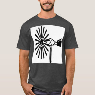 Oude windmolen t-shirt