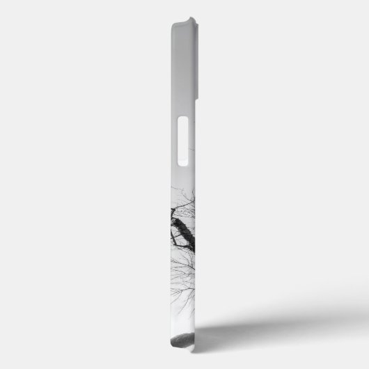 Oude winterboom — Grayscale iPhone Case (Achterkant / Rechts)