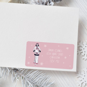 Oude wintermode etiket
