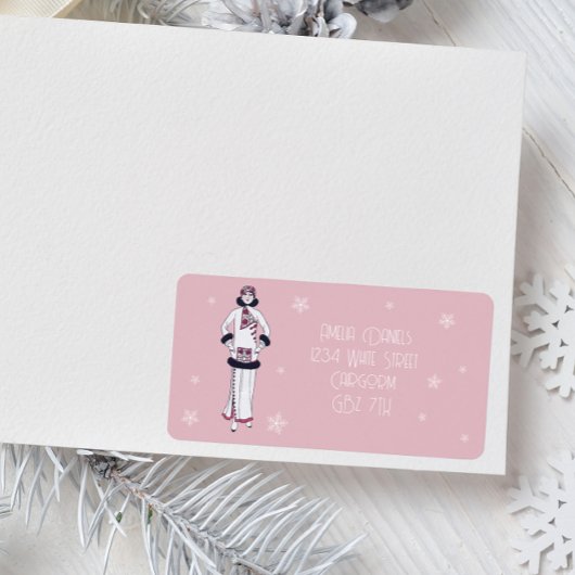 Oude wintermode etiket