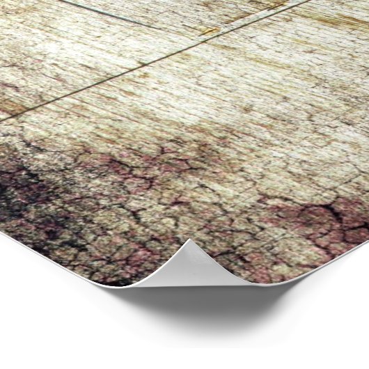 Oude witte Barn Poster (Hoek)