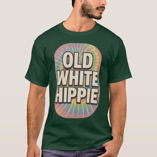 OUDE WITTE HIPPIE T-SHIRT (Voorkant)
