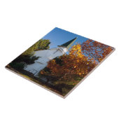 Oude Witte Kerk in het najaar Tegeltje (Zijkant)