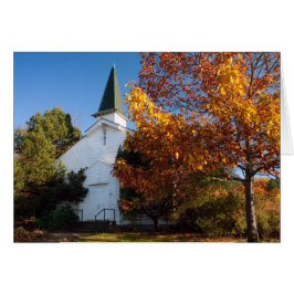 Oude witte kerkblanco kaart