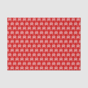 Oude Witte Krab #1 Tekening Rood Achtergrond Tissuepapier