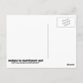 Oude wolretro Robots Briefkaart (Achterkant)