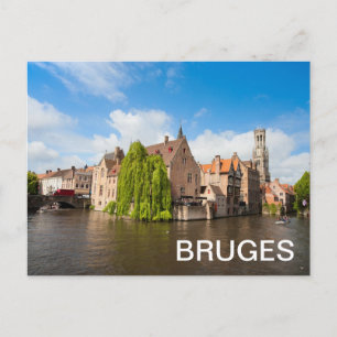 Oude woningen in Brugge, België Briefkaart