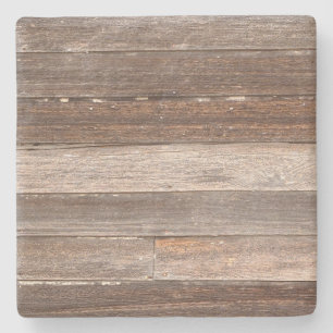 Oude Wooden buitenwand van een boerderij Stenen Onderzetter