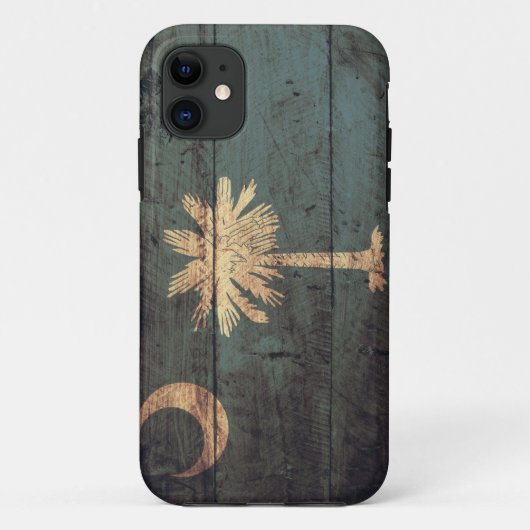 Oude Wooden South Carolina Flag; Case-Mate iPhone Case (Achterkant)