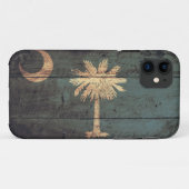 Oude Wooden South Carolina Flag; Case-Mate iPhone Case (Achterkant (horizontaal))