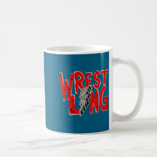 Oude worstelende moeder vader luipaard bliksem  koffiemok