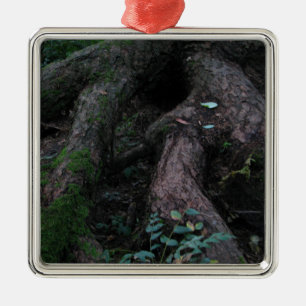 Oude wortels metalen ornament