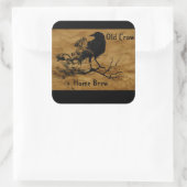 Oude x=kraai thuis brouwen stickers (Tas)