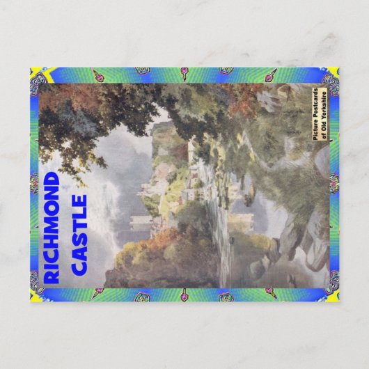 OUDE YORKSHIRE - RICHMOND CASTLE BRIEFKAART (Voorkant)