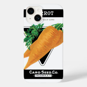 Oude zaadpakket label kunst, Danvers wortelen Case-Mate iPhone 14 Hoesje