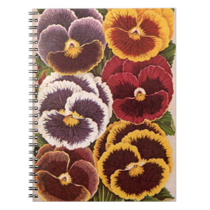 Oude Zaadpakketlabels, Tuin Viooltjes Bloemen Notitieboek