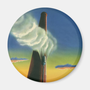 Oude Zakelijke Dingen, Stoomfluit Fabriek Zonsopga Magneet