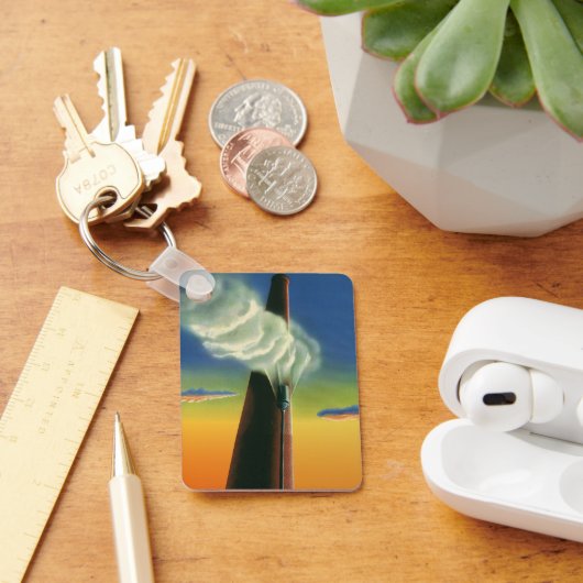 Oude Zakelijke Dingen, Stoomfluit Fabriek Zonsopga Sleutelhanger (Bureau)