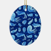 Oude zeeen: Trilobites, Anomalocaris... Keramisch Ornament (Rechts)