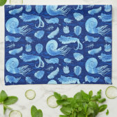 Oude zeeen: Trilobites, Anomalocaris... Theedoek (Gevouwen)