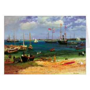 Oude zeelandschap, Nassau Haven van Bierstadt