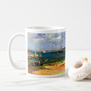 Oude zeelandschap, Nassau Haven van Bierstadt Koffiemok