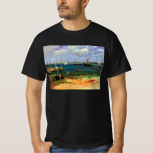 Oude zeelandschap, Nassau Haven van Bierstadt T-shirt