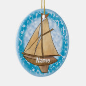 Oude zeilboot ornament (Rechts)