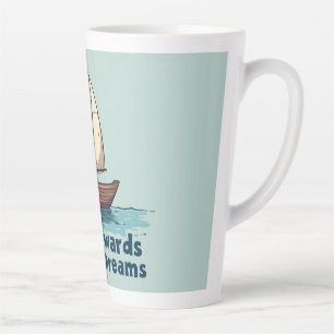 Oude Zeilboot Scheepvaart Inspirerend Citaat Latte Mok