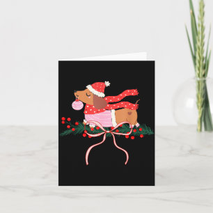 Oude Zoete Dachshund Kerst Korte Hond Liefhebber Kaart