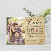 Oude Zoete Liefde Vakantie Fotokaart Feestdagenkaart (Staand voorkant)