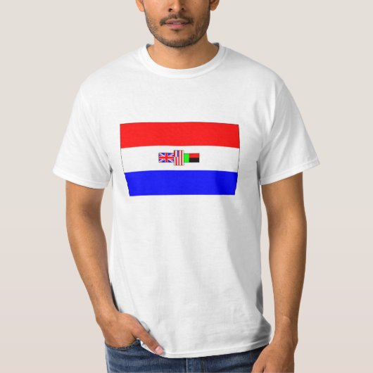 Oude Zuid-Afrikaanse vlag T-shirt (Voorkant)