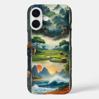 Oude Zuid-Indiase Natuur iPhone 16 Hoesje