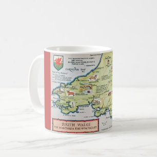 Oude Zuid-Waleskaart Koffiemok