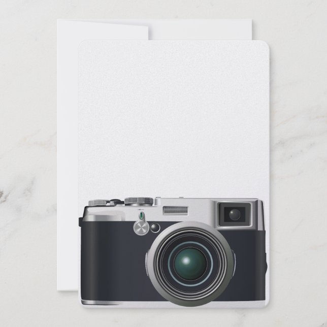 Oude zwarte camera (Voorkant)