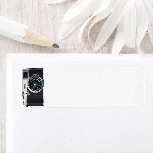 Oude zwarte camera etiket (Insitu)