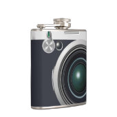 Oude zwarte camera heupfles (Rechts)