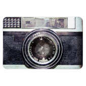 Oude zwarte camera magneet (Horizontaal)