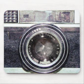 Oude zwarte camera muismat (Voorkant)