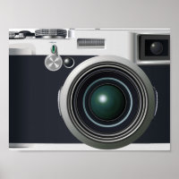 Oude zwarte camera
