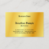 Oude, zwarte gouden Sjabloon met handgeschreven st Visitekaartje (Achterkant)