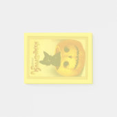 Oude Zwarte Kat Halloween Post-it® Notes (Voorkant)