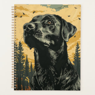 Oude Zwarte Labrador Retriever Posters Planner