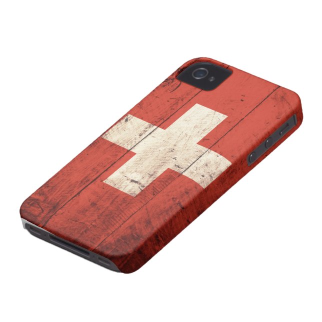 Oude Zwitserse vlag Case-Mate iPhone Case (Onderkant)