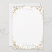 Oudejaarsavond 2025 Gold Glitter  Champagne Kaart (Achterkant)